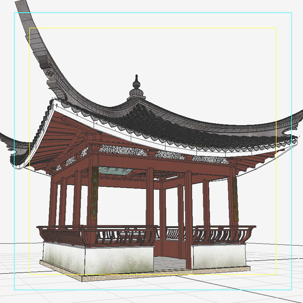 max chinese pavilion - 110130 Pavilion 02 by Net3D